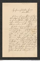 Nachlass Franz Steindachner, Brief von M. Nowicki-Sila an Franz Steindachner (09.12.1880), Inv.Nr. 370.01, Seite 1